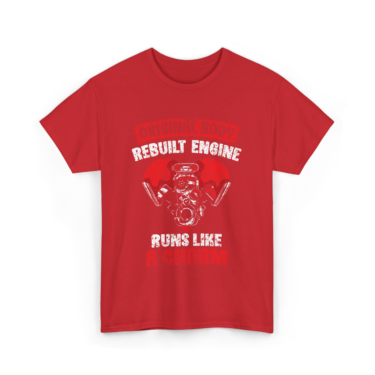 Original Body Rebuilt Engine T-Shirt - Red