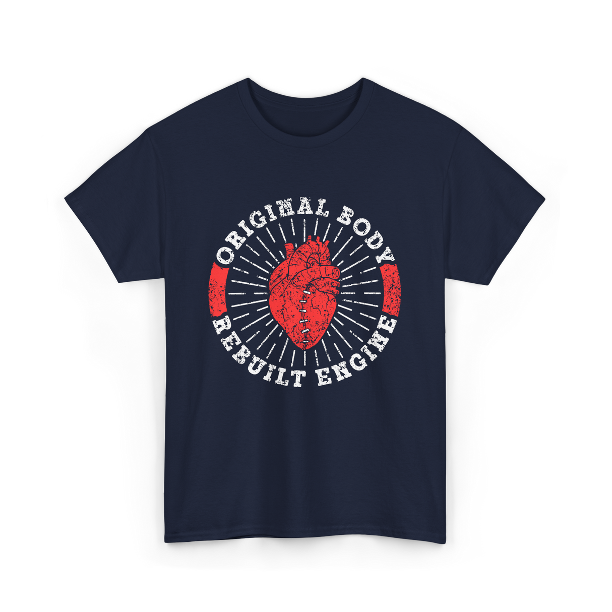 Original Body Rebuilt Engine T-Shirt - Navy