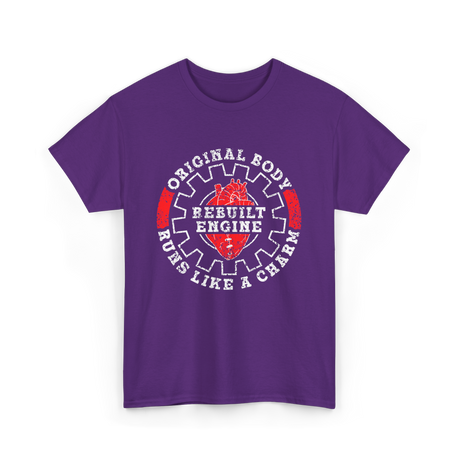 Original Body Rebuilt Engine T-Shirt - Purple