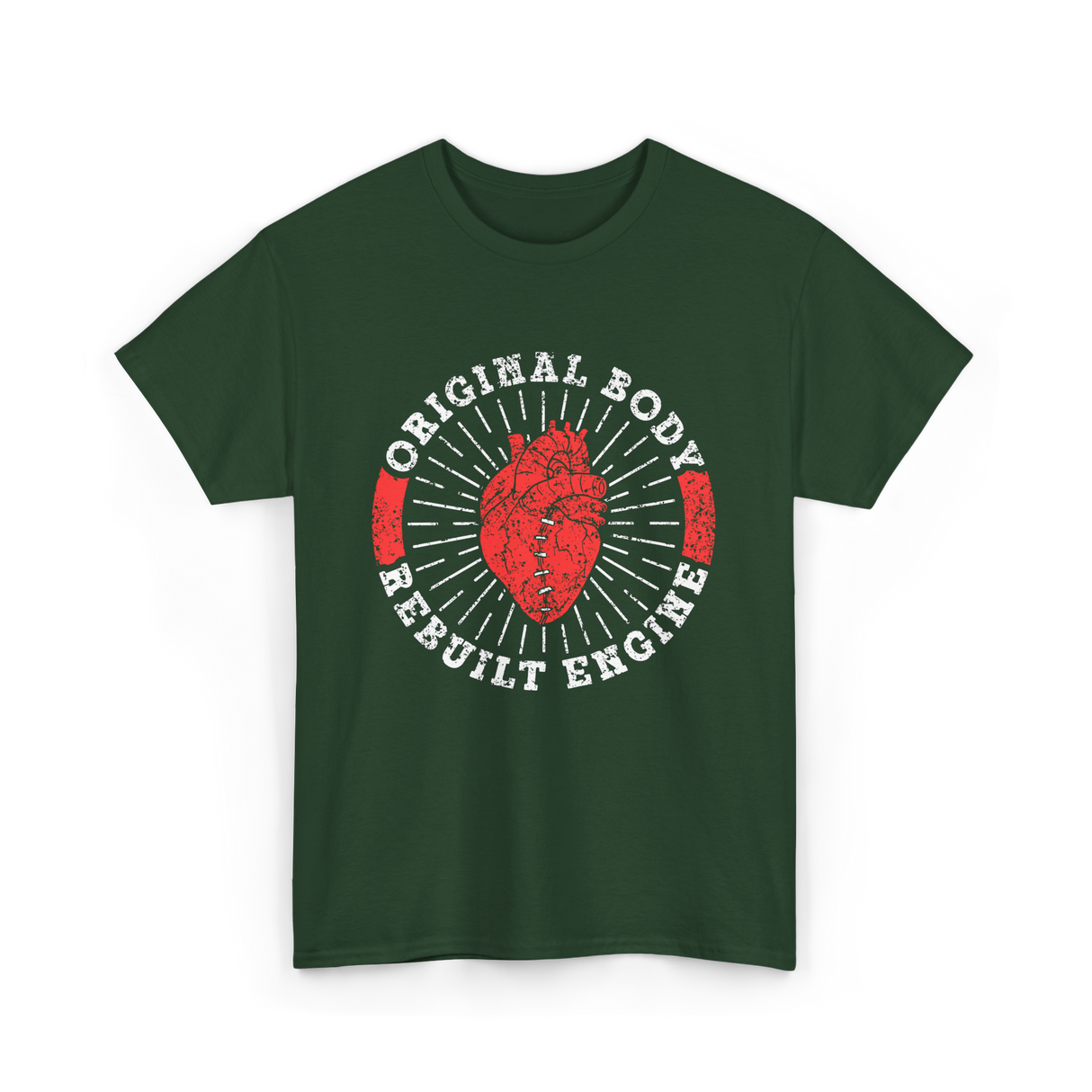 Original Body Rebuilt Engine T-Shirt - Forest Green