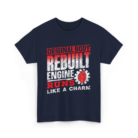 Original Body Rebuilt Engine T-Shirt - Navy