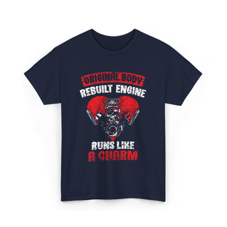 Original Body Rebuilt Engine T-Shirt - Navy