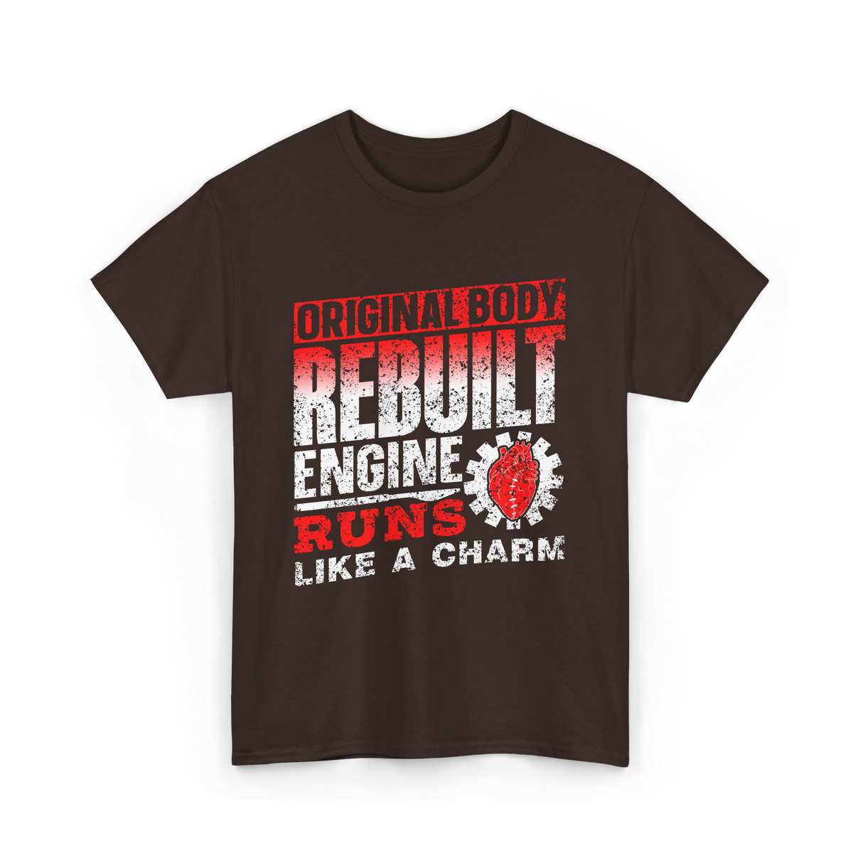 Original Body Rebuilt Engine T-Shirt - Dark Chocolate