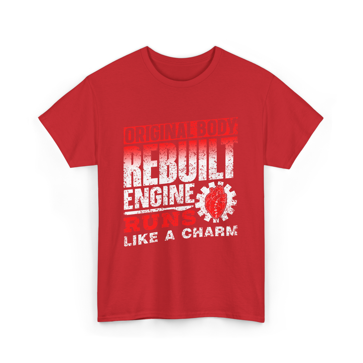 Original Body Rebuilt Engine T-Shirt - Red