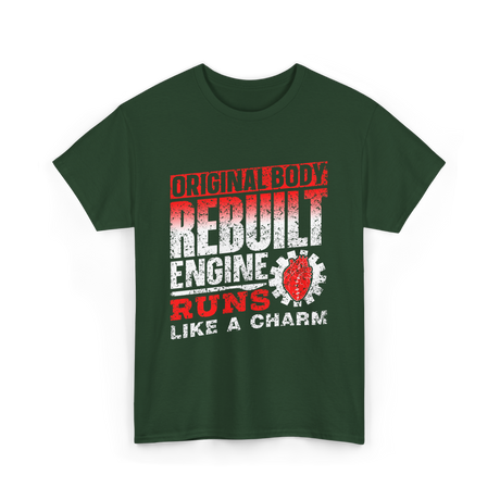 Original Body Rebuilt Engine T-Shirt - Forest Green