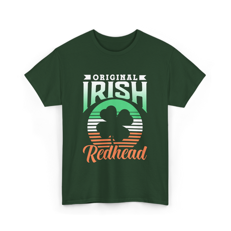 Original Irish Redhead St. Patrick's Day T-Shirt - Forest Green