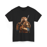 Otter Knight Sea Otters T-Shirt - Black