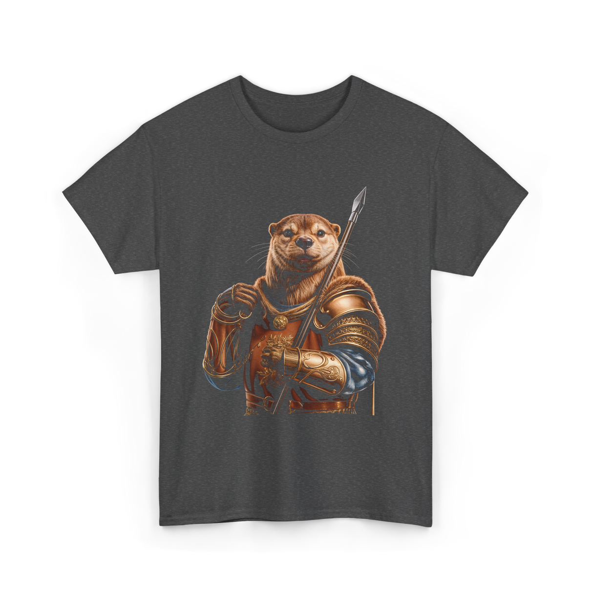 Otter Knight Sea Otters T-Shirt - Dark Heather