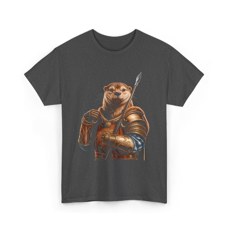 Otter Knight Sea Otters T-Shirt - Dark Heather