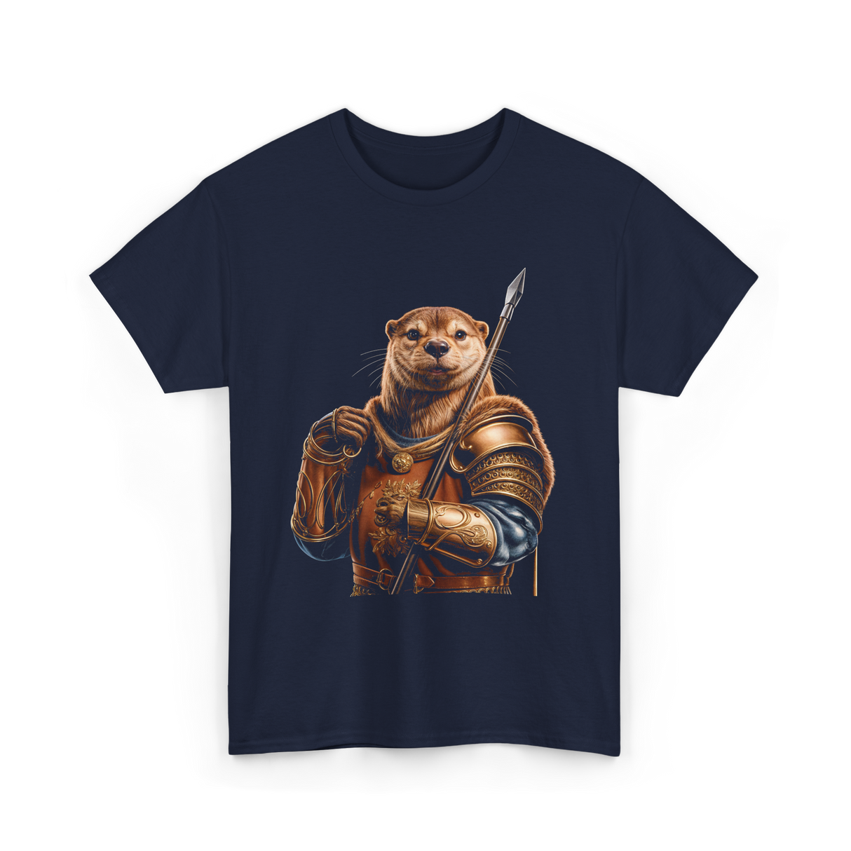 Otter Knight Sea Otters T-Shirt - Navy