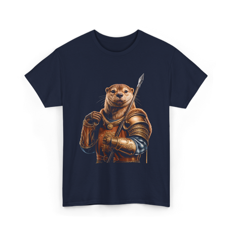 Otter Knight Sea Otters T-Shirt - Navy