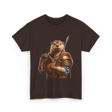 Otter Knight Sea Otters T-Shirt - Dark Chocolate