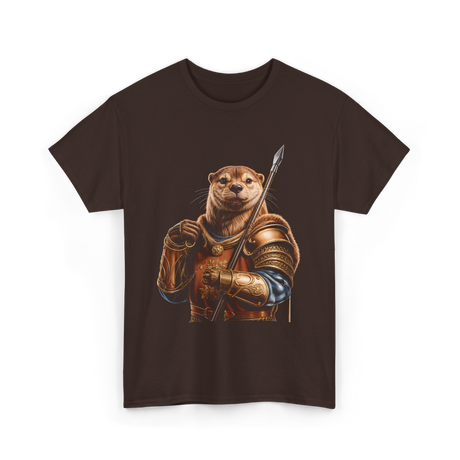 Otter Knight Sea Otters T-Shirt - Dark Chocolate