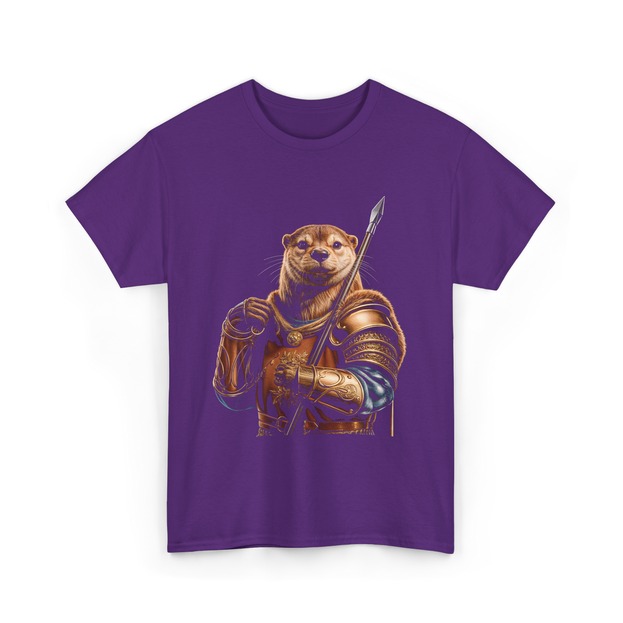 Otter Knight Sea Otters T-Shirt - Purple