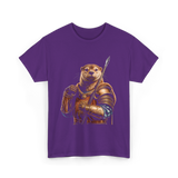 Otter Knight Sea Otters T-Shirt - Purple