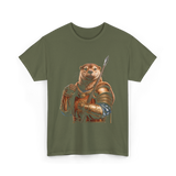 Otter Knight Sea Otters T-Shirt - Military Green