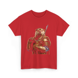 Otter Knight Sea Otters T-Shirt - Red