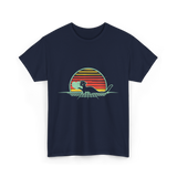 Otter Love Retro Animal Lover T-Shirt - Navy