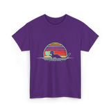 Otter Love Retro Animal Lover T-Shirt - Purple