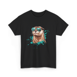 Otter With Sunglasses Otter T-Shirt - Black