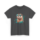 Otter With Sunglasses Otter T-Shirt - Dark Heather