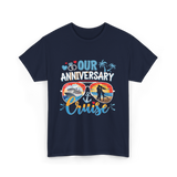 Our Anniversary Cruise Anniversary T-Shirt - Navy