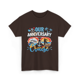 Our Anniversary Cruise Anniversary T-Shirt - Dark Chocolate