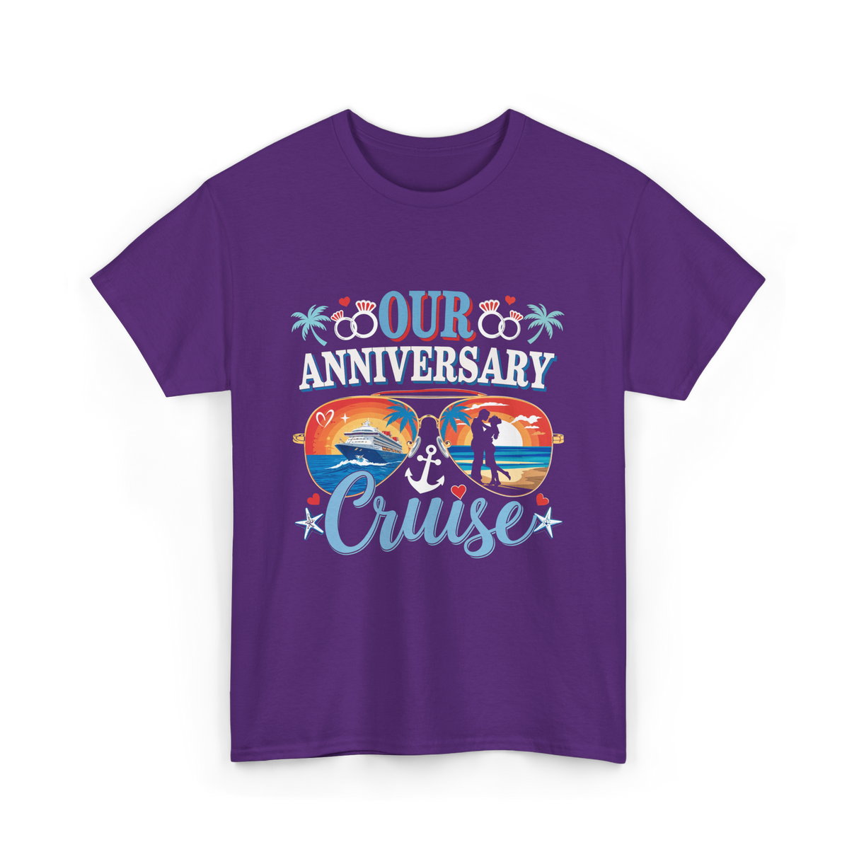 Our Anniversary Cruise Celebration T-Shirt - Purple