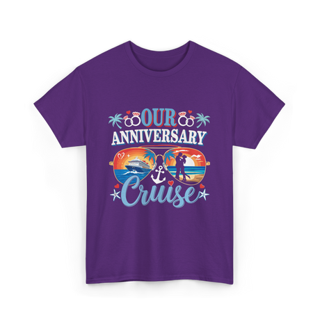 Our Anniversary Cruise Celebration T-Shirt - Purple