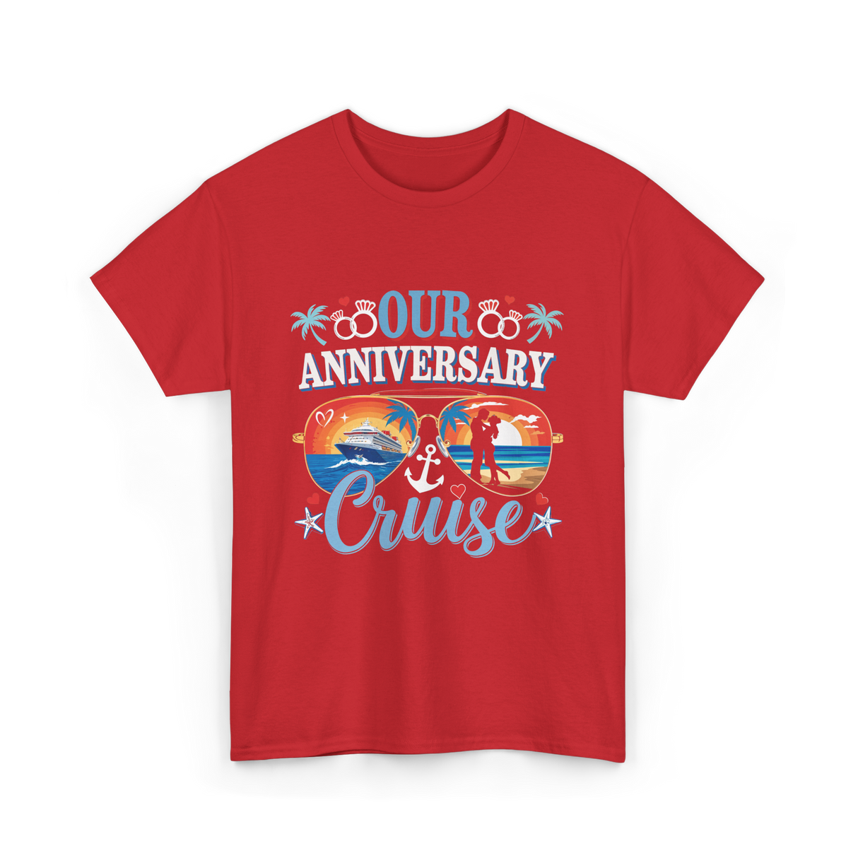 Our Anniversary Cruise Celebration T-Shirt - Red