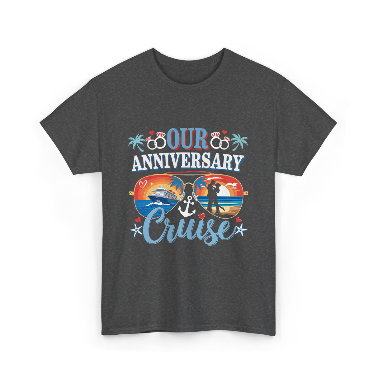 Our Anniversary Cruise Celebration T-Shirt - Dark Heather