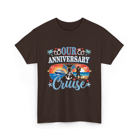 Our Anniversary Cruise Celebration T-Shirt - Dark Chocolate