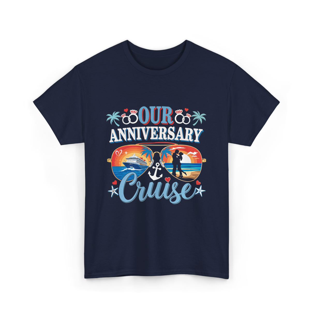 Our Anniversary Cruise Celebration T-Shirt - Navy