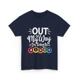 Out of My Way Bingo Fun T-Shirt - Navy