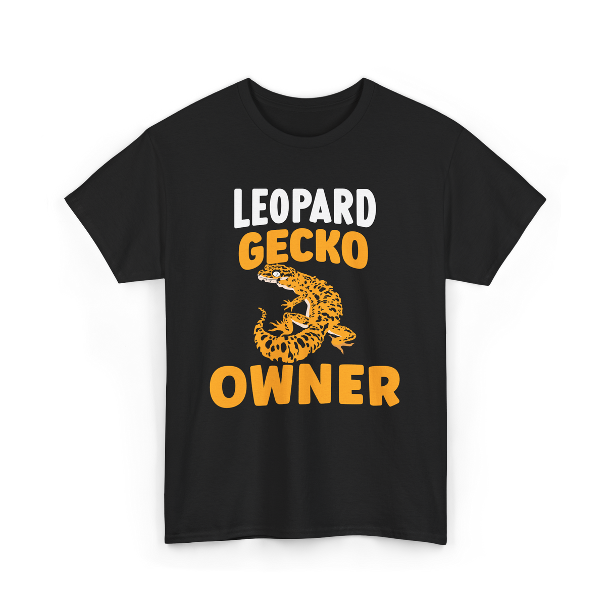 Owner Leopard Gecko Reptile T-Shirt - Black