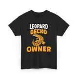 Owner Leopard Gecko Reptile T-Shirt - Black