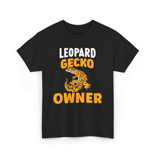 Owner Leopard Gecko Reptile T-Shirt - Black