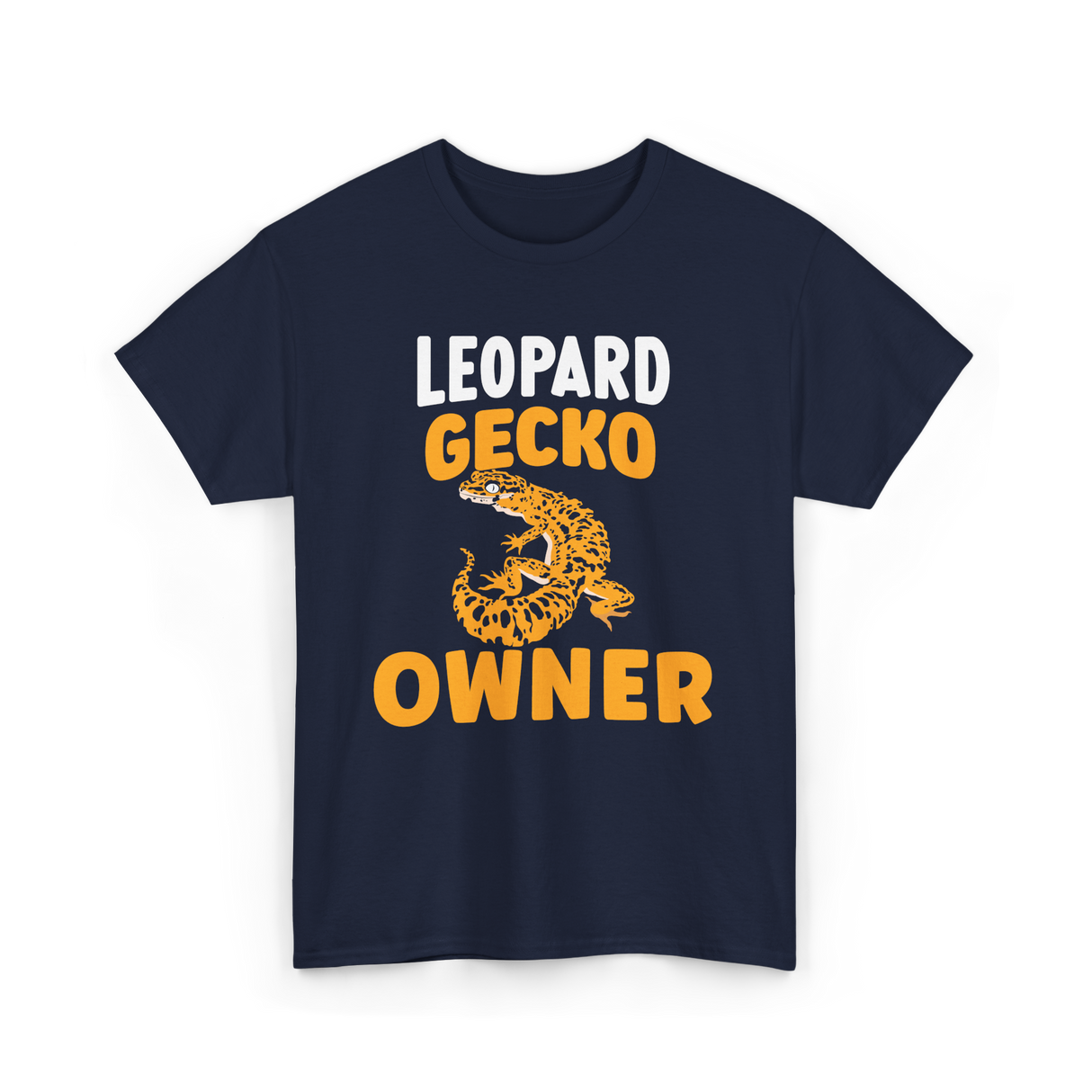 Owner Leopard Gecko Reptile T-Shirt - Navy