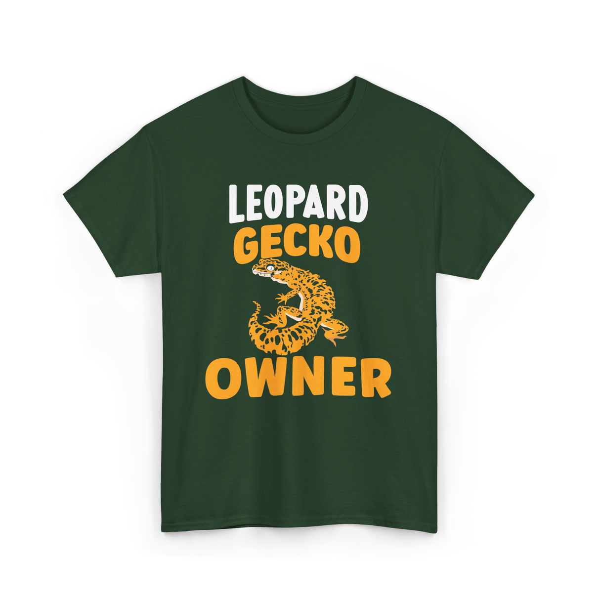 Owner Leopard Gecko Reptile T-Shirt - Forest Green