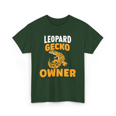 Owner Leopard Gecko Reptile T-Shirt - Forest Green