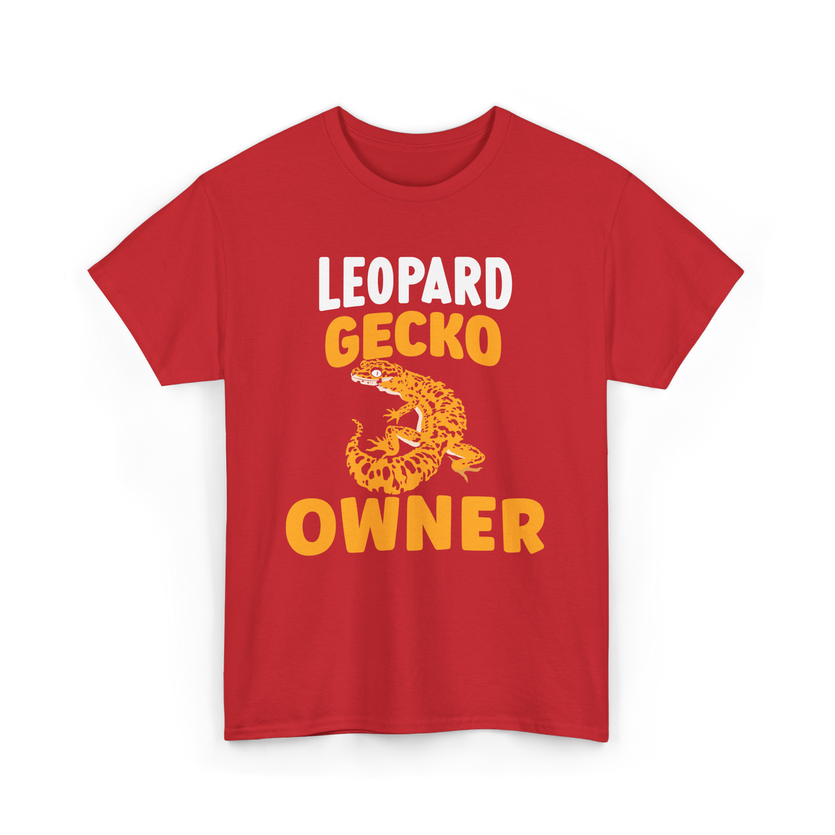 Owner Leopard Gecko Reptile T-Shirt - Red