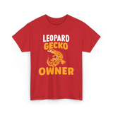 Owner Leopard Gecko Reptile T-Shirt - Red