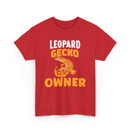 Owner Leopard Gecko Reptile T-Shirt - Red