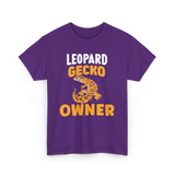 Owner Leopard Gecko Reptile T-Shirt - Purple