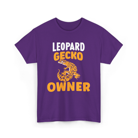 Owner Leopard Gecko Reptile T-Shirt - Purple