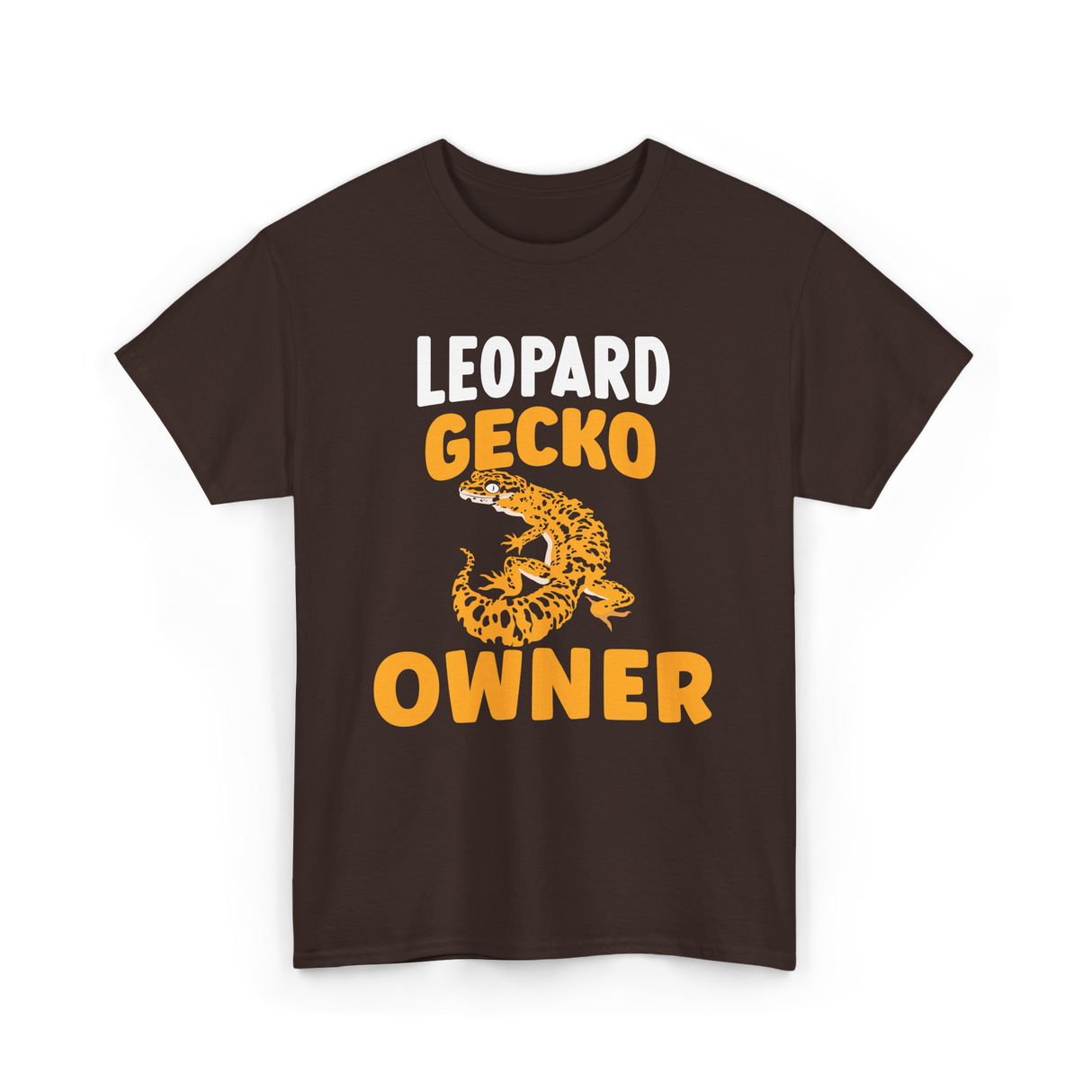 Owner Leopard Gecko Reptile T-Shirt - Dark Chocolate