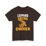 Owner Leopard Gecko Reptile T-Shirt - Dark Chocolate