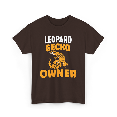 Owner Leopard Gecko Reptile T-Shirt - Dark Chocolate