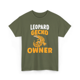 Owner Leopard Gecko Reptile T-Shirt - Military Green