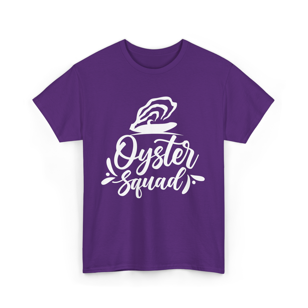 Oyster Squad Oyster Shucking T-Shirt - Purple